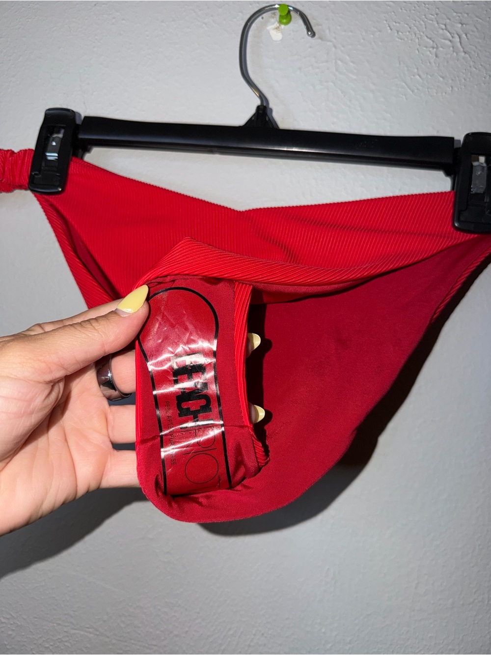 Beach Riot Red Ribbed Bikini Bottom - Picture 4 of 4